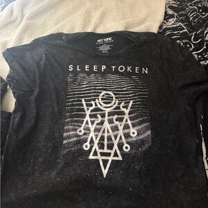 Hot Topic Black and White Sleep Token Tee